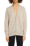 Khaite Amelia Button Front Cashmere Cardigan In Powder