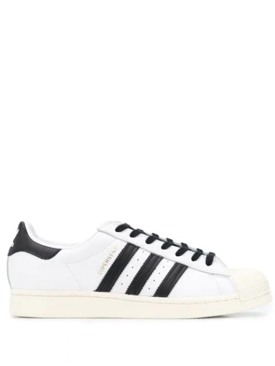 Adidas Originals Superstar Laceless Courtside Sneakers In White