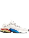 Adidas Originals Men's Torsion X Multicolor-sole Runner Sneakers In Grey