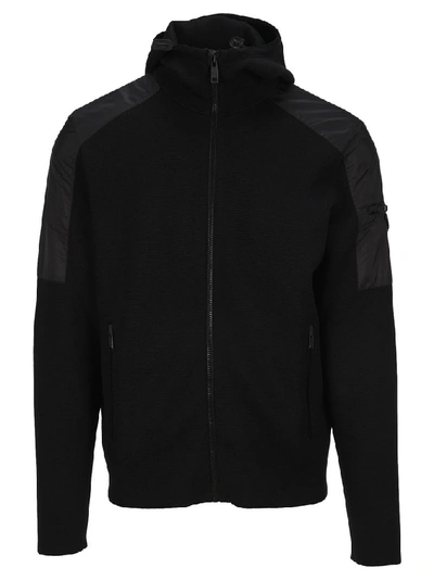 Prada Hooded Zipped Cardigan In Black