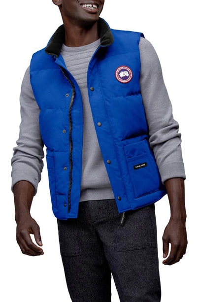 Canada Goose Pbi Freestyle Trim Fit Down Waistcoat In Blue