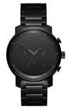 Mvmt The Chrono Chronograph Bracelet Watch, 45mm In Black