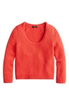 JCREW ROLLED SCOOP NECK SWEATER,AK182