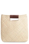 BRIXTON HARRIETT WOVEN TOTE,05302 TAN