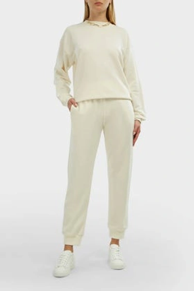 The Row Carlo Cotton And Cashmere-blend Sweatshirt In Cream