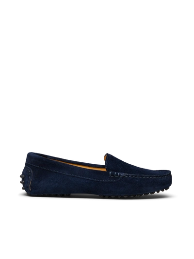 M. Gemi The Felize Suede In Midnight Blue/black Pegs