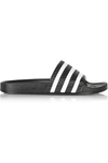 Adidas Originals Adilette Textured-rubber Slides In Black