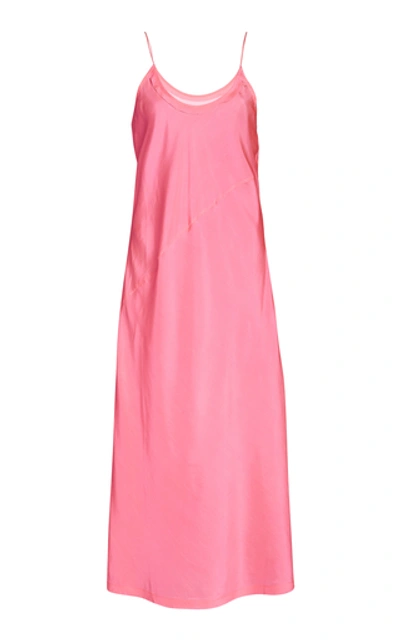 Anaak Scarlette Silk Slip Dress In Pink