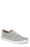 Sperry Striper Ii Cvo Sw Mens Canvas Lace Up Casual Sneakers In Sw Grey Canvas