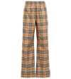 BURBERRY VINTAGE CHECK HIGH-RISE WIDE-LEG SWEATtrousers,P00467699