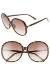 GIVENCHY 63MM OVERSIZE GRADIENT ROUND SUNGLASSES,GV7172FS