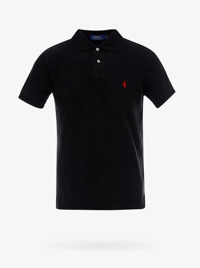 Polo Ralph Lauren Logo-embroidered Polo Shirt In Black