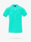 Polo Ralph Lauren Slim Fit Polo Shirt In Mint Green With Pink Logo