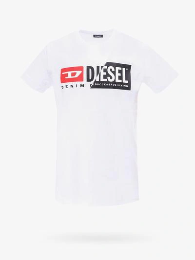 Diesel T-boxt-div T-shirt In White