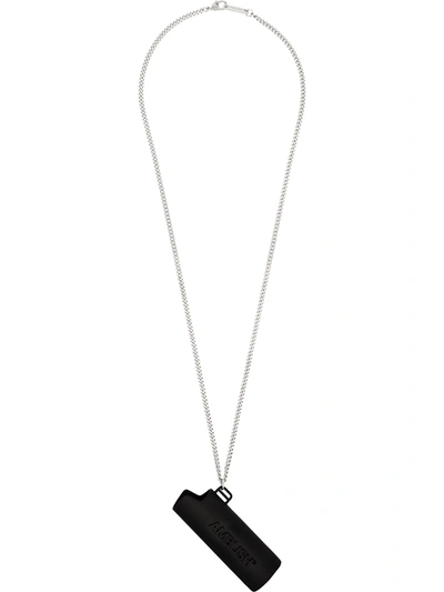 Ambush Lighter Pendant Necklace In Black