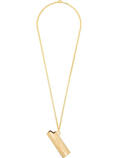 Ambush Gold Logo Lighter Case Necklace