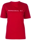 Kirin Personal Dj Print T-shirt In Red