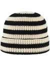 GUCCI STRIPED KNITTED BEANIE