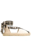 STELLA MCCARTNEY GAIA LOGO STRAP ESPADRILLES