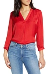 VINCE CAMUTO RUMPLE FABRIC BLOUSE,9199150