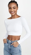 SUSANA MONACO SCOOP BACK CROP TOP SUGAR,SUSAN40284