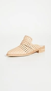 Freda Salvador Keen Woven Mules In Nude