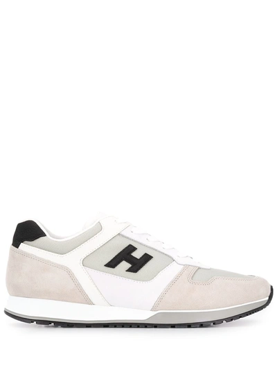 Hogan H321 Panelled Low-top Trainers In White