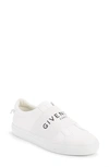 Givenchy Urban Street Logo-print Leather Slip-on Sneakers In White