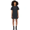 ACNE STUDIOS ACNE STUDIOS BLACK REVERSE LOGO T-SHIRT DRESS