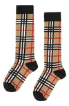 BURBERRY CHECK KNEE SOCKS,8018178