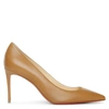 CHRISTIAN LOUBOUTIN KATE 85 CAFE CREME LEATHER PUMPS,CL16534S