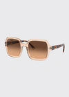 Ray Ban Ray-ban Rb2188 Transparent Light Brown Sunglasses In Peach