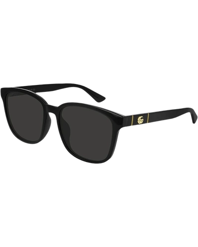 GUCCI MEN'S SQUARE SOLID INJECTION SUNGLASSES,PROD154970045