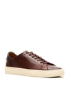 Frye Men's Astor Leather Low-top Sneakers In Brown