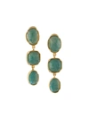 GOOSSENS THREE CABOCHONS EARRINGS