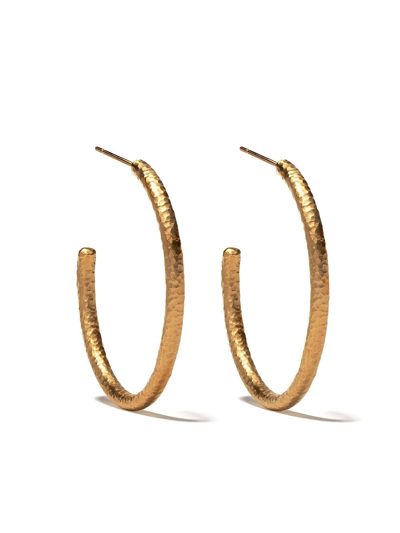 Annoushka 18kt Yellow Gold Organza Hoop Earrings