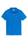 Lacoste Kids' Pique Cotton Polo In Nattier