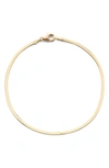 Lana Jewelry Liquid Gold 14k Gold Herringbone Chain Bracelet In Yellow Gold
