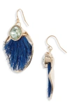 AKOLA SISAL & CRYSTAL DROP EARRINGS,20AE08-COB