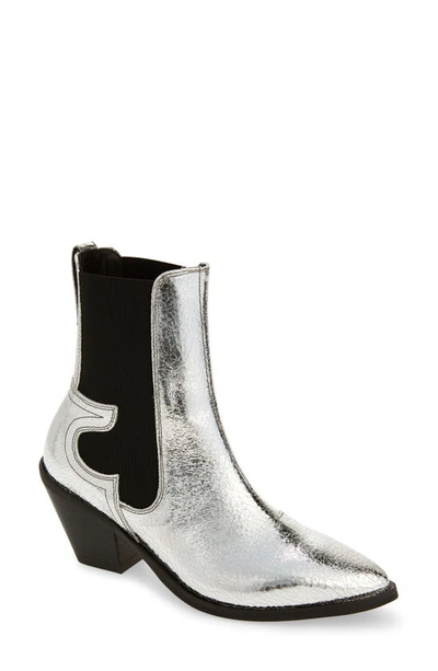 Allsaints All Saints Sara Western Boots In Silver