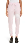 Thom Browne Engineered 4-bar Loopback Sweatpants In Light Pink