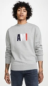 AMI ALEXANDRE MATTIUSSI Large Ami Logo Crew Neck Sweatshirt
