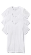 CALVIN KLEIN UNDERWEAR COTTON STRETCH SLIM FIT 3-PACK CREWNECK T-SHIRT WHITE