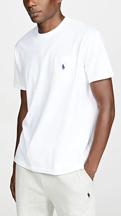 POLO RALPH LAUREN CLASSIC FIT POCKET TEE WHITE