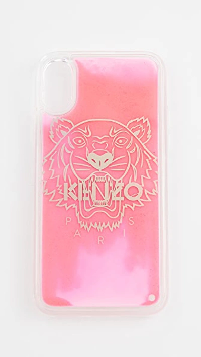 Kenzo Tiger Head Iphone X / Xs Case In Strawberry