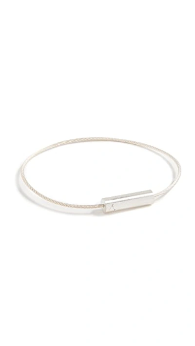 Le Gramme 7g Polished Sterling-silver Cable Chain Bracelet In Metallic