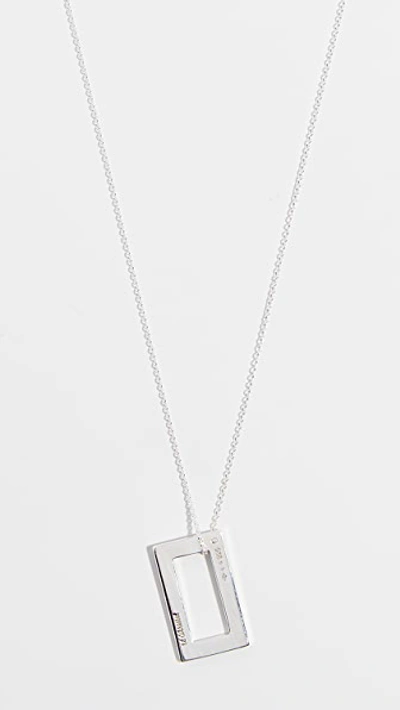 Le Gramme 3.4g Medium Brushed Chain Necklace In Silver