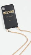 MOSCHINO Logo iPhone XS Max iPhone Case with Chain