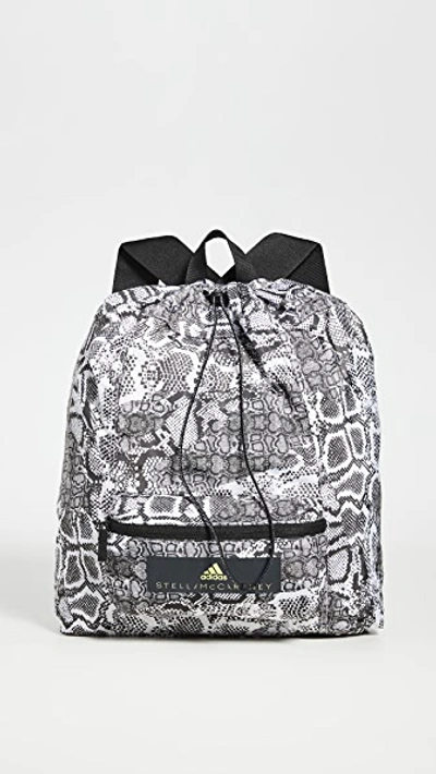 Adidas By Stella Mccartney Snake-print Shell Backpack In Animal Print