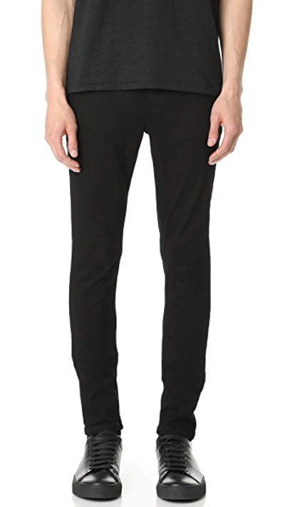 Ksubi Wolfgang Static Embroidered Jeans In Black